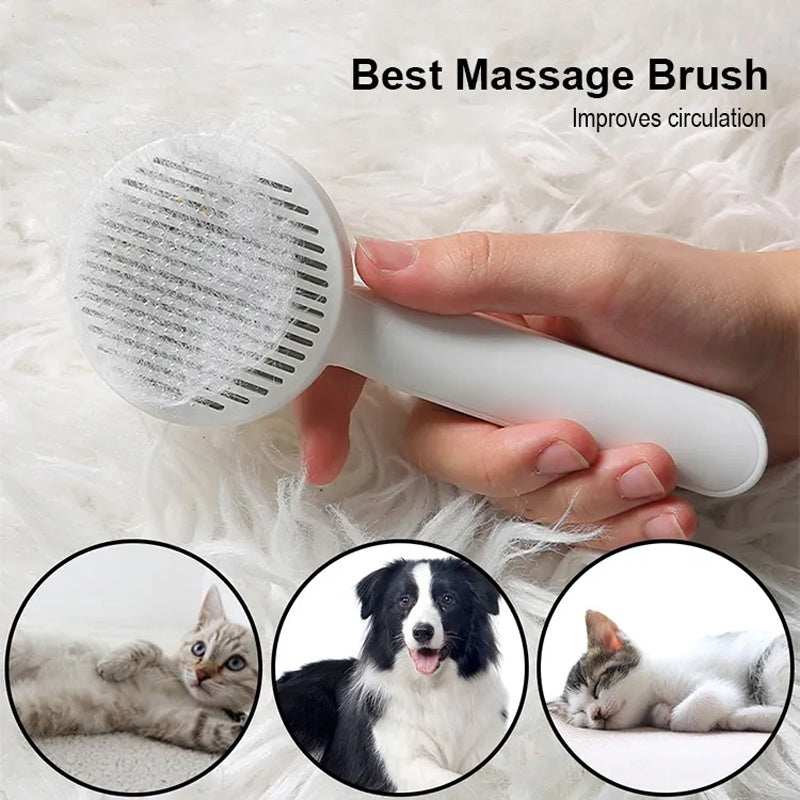 Dogs Pet Hair Removal Comb Stainless Steel Needle Cat Brush