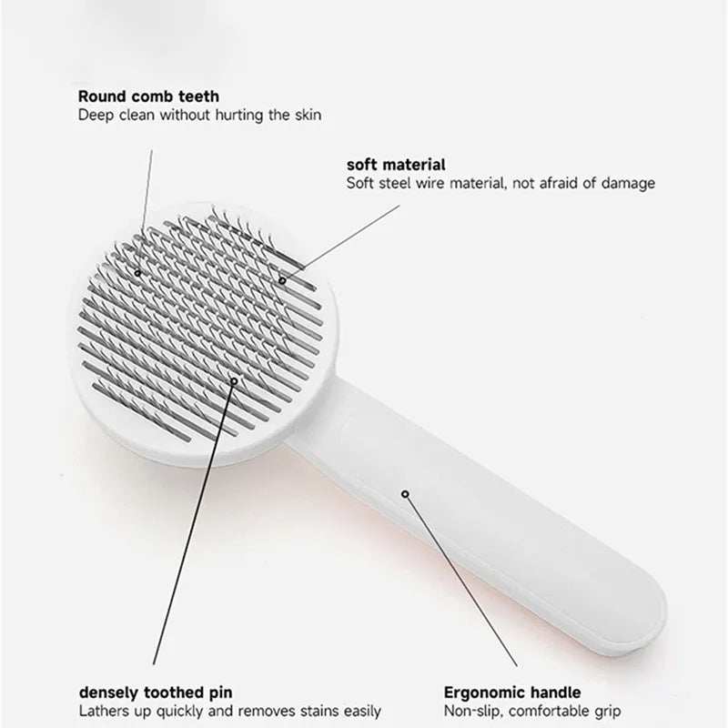 Dogs Pet Hair Removal Comb Stainless Steel Needle Cat Brush