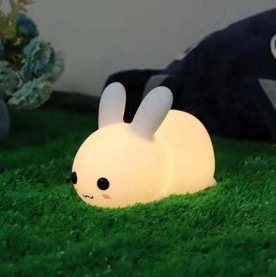 colorful rabbit silicone night light led