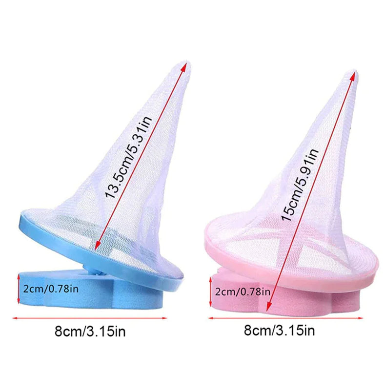 2 Pcs Floating Pet Fur Catcher Laundry Lint Pet Hair Remover