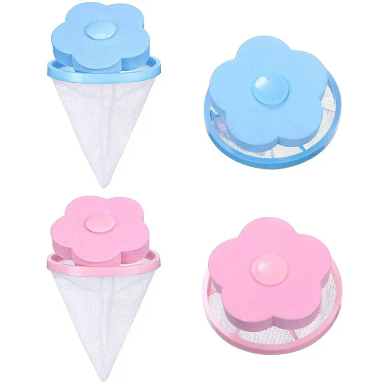 2 Pcs Floating Pet Fur Catcher Laundry Lint Pet Hair Remover